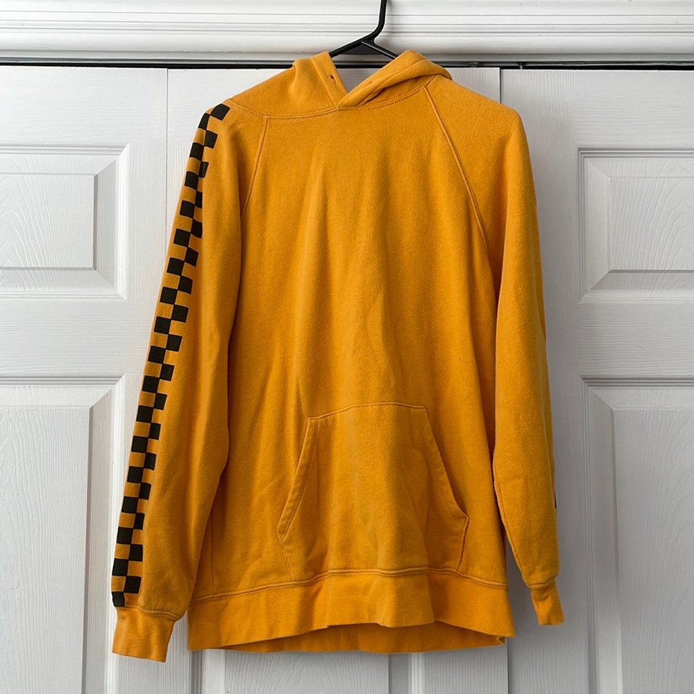 Yellow Checker Board Hoodie